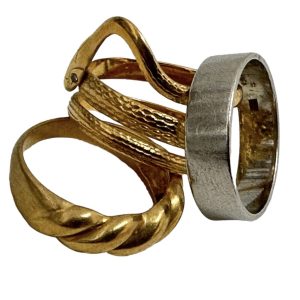 K18 Pm 金・プラチナ リング3点おまとめ